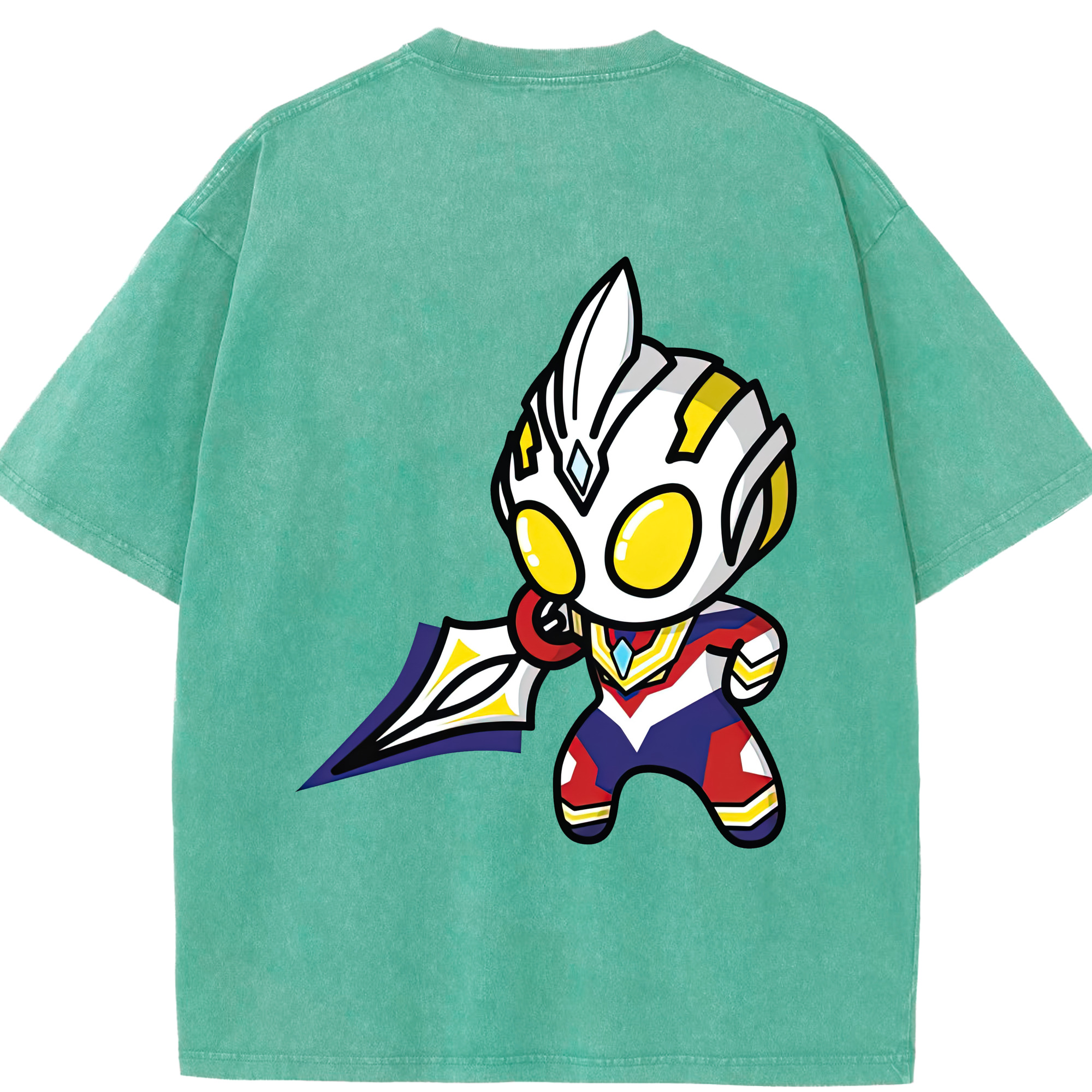 （画像用） ウルトラマン Ultraman 綿100% ヴィンテージ風 半袖Tシャツ（背面プリント）